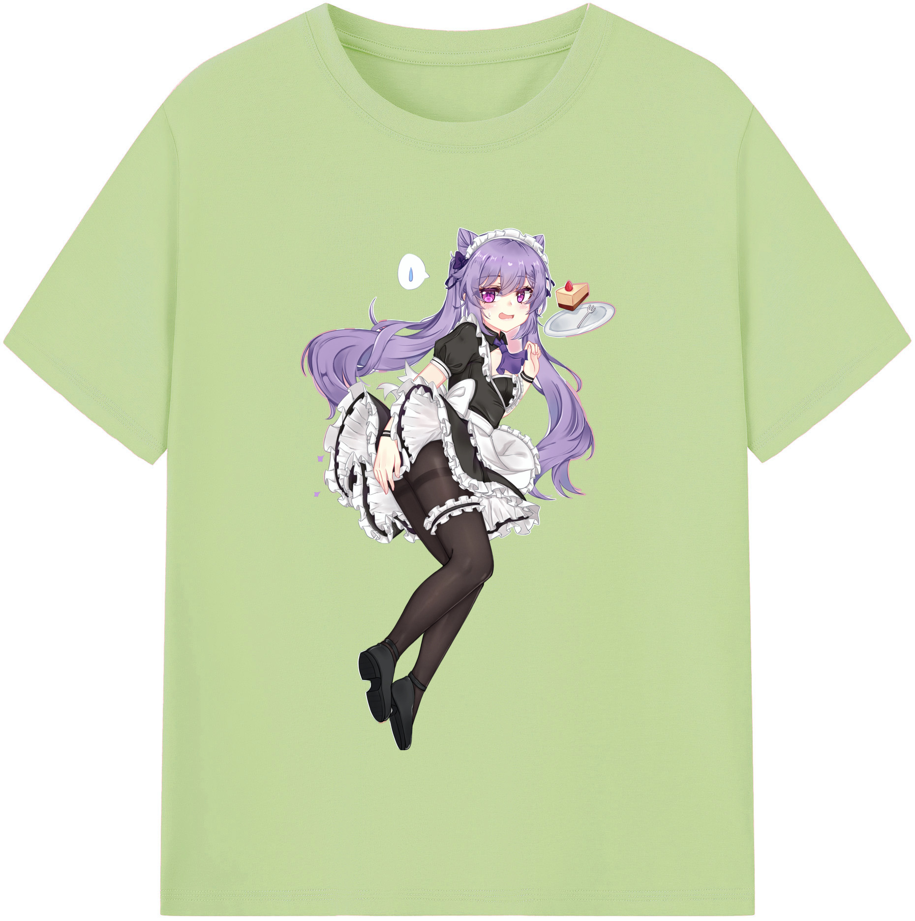 げんし神 刻晴 こくせい genshin Kokusei 綿100％半袖Tシャツ（フロントプリント）